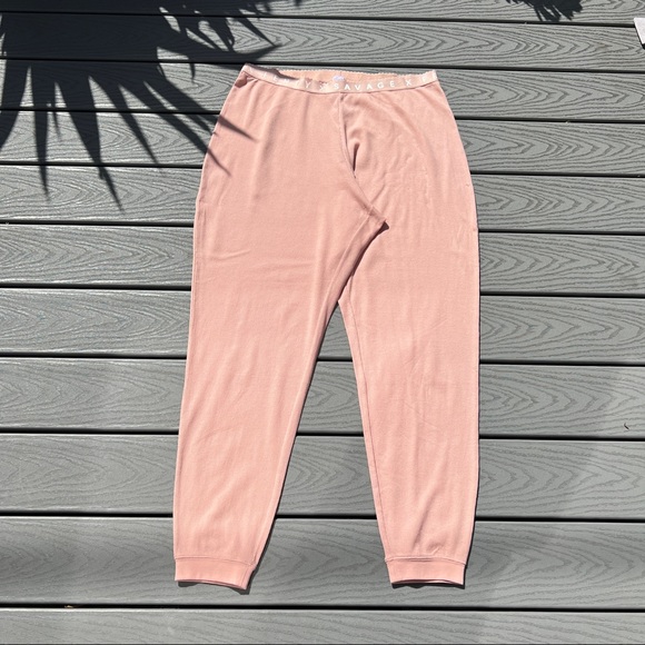 SAVAGE X FENTY Waffle Knit Pajama Bottoms Women's Size 1X New 100